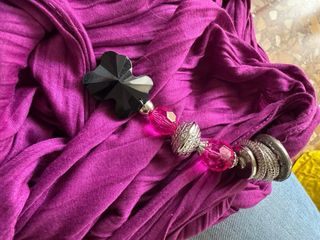 Pashmina Viscosa Cotone Magenta