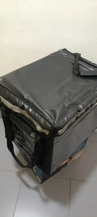 Maletín de reparto de comida, color negro