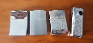 Lote 3 Zippo y 1 Win