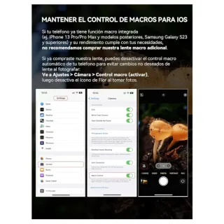 Lente Macro Apexel 100mm Clip para Móvil