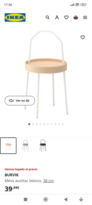 Conjunto Ikea Terraza Madera Sillas y Mesa