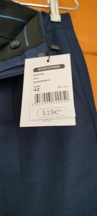 Pantalón de traje azul