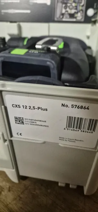 Atornillador Festool CXS | TXS 12 2,5 plus