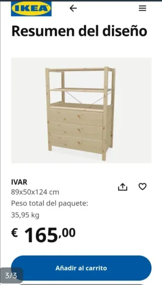 Scaffale modulare in legno Ikea IVAR