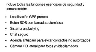 Reloj Save Family,  Slim 4G Negro y Rosa