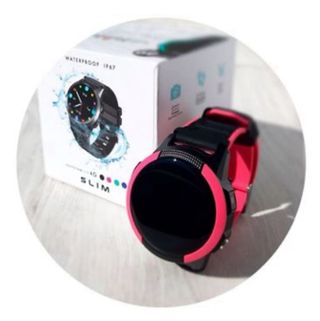 Reloj Save Family,  Slim 4G Negro y Rosa