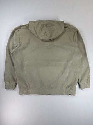Puma Fleece Anorak Hoodie Olive Green Half-Zip
