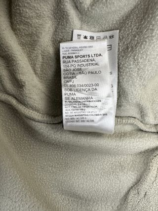 Puma Fleece Anorak Hoodie Olive Green Half-Zip