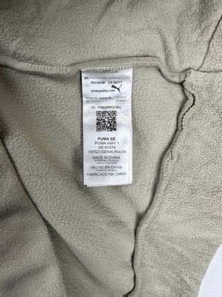 Puma Fleece Anorak Hoodie Olive Green Half-Zip