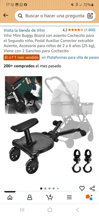 Patinete universal para cochecito bebé