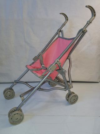 Carrito Plegable para Muñecas Rosa