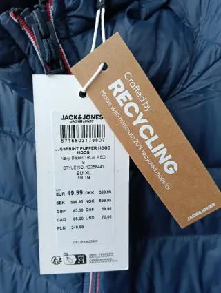 Cazadora Jack&Jones Azul Talla XL