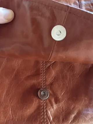 Borsa a tracolla in pelle marrone