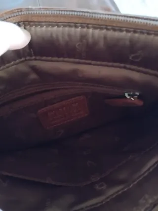 Borsa a tracolla in pelle marrone