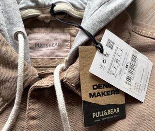 Pull&Bear And Giacca Giubbotto Jeans Denim Beige L