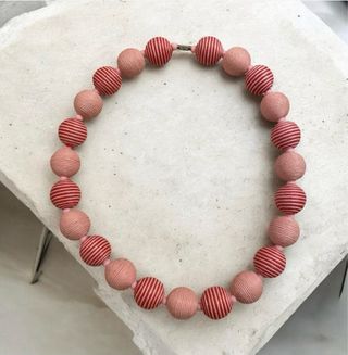 Collana perle rosa e fuxia