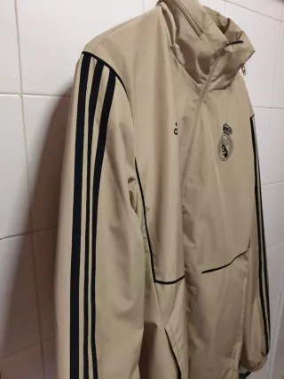 Chubasquero Real Madrid Adidas Beige 19-20