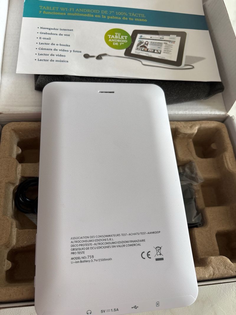 Tablet Android 7 Wi-Fi Blanca afbeelding 2