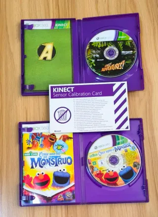 🇪🇦 Lote Sensor Kinect + 2 Juegos kinect Xbox 360