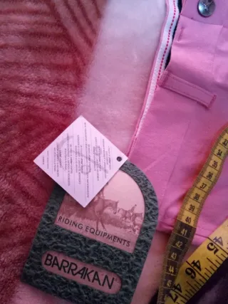 Pantaloni da equitazione rosa Barrakan tg 48