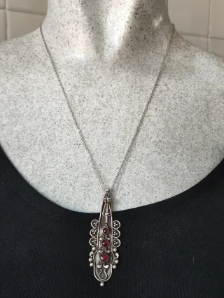 Colgante y Anillo Plata Ley Vintage