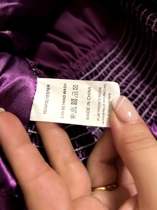 Abito Caftano Viola Hope Gioiello Taglia Unica