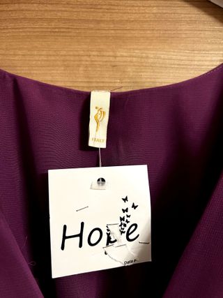 Abito Caftano Viola Hope Gioiello Taglia Unica