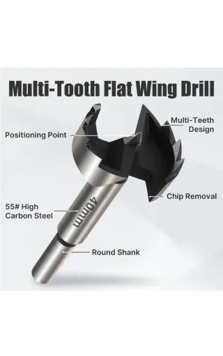 Broca Forstner Vearter 85mm Madera