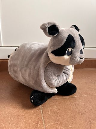 Peluche mapache con manta para bebé