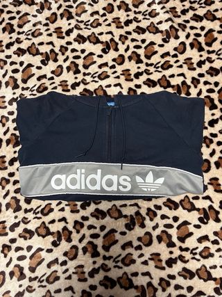 Sudadera Adidas Originals Azul Marino y Gris