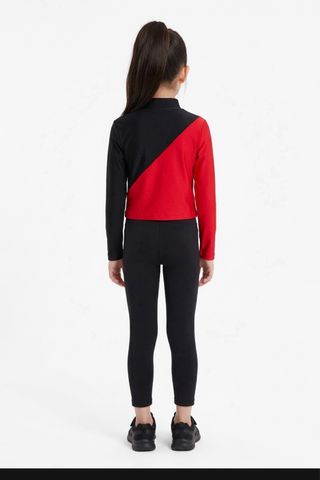 Blusa licra bicolor niña 8-10 años