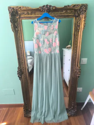 Precioso vestido largo invitada evento