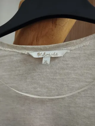 Cárdigan largo beige talla única