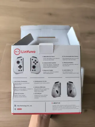 Controller Linyuvo KS 42 Bianchi per Nintendo Switch