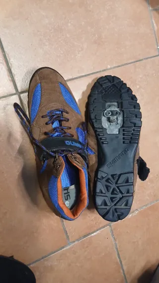 Scarpe Trekking/MTB Shimano Cuoio Blu