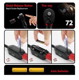 Llave dinamométrica digital 9 piezas