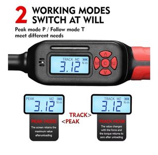 Llave dinamométrica digital 9 piezas