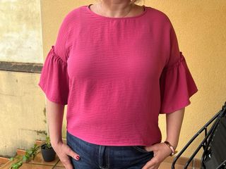 Blusa manga acampanada