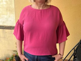 Blusa manga acampanada