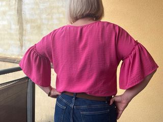 Blusa manga acampanada