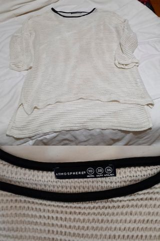 Camiseta blanca Atmosphere M 38