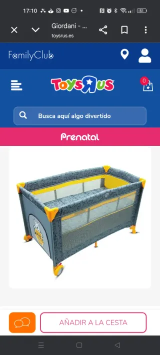 Cuna de viaje Winnie the Pooh Giordani dos niveles