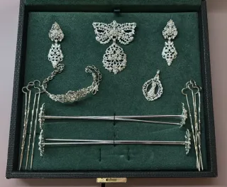 Aderezo de fallera plata