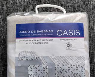 Sábanas de franela cama 135 beige (A ESTRENAR)