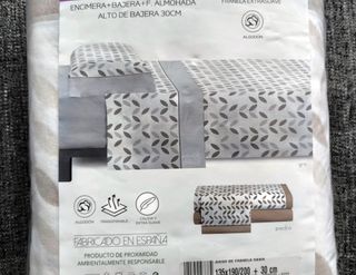 Sábanas de franela cama 135 beige (A ESTRENAR)