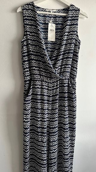 2 Monos largo estampado hojas