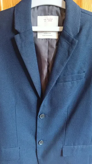 Chaqueta traje niño, Zara, azul marino  11 años