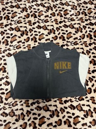 Chaqueta Nike Vintage Gris y Mostaza