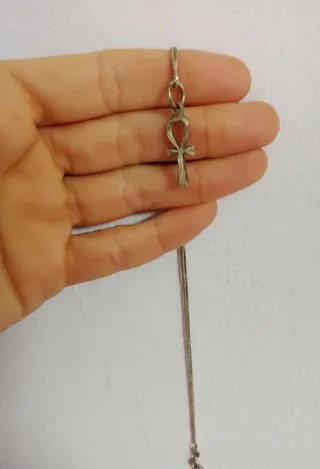 3 Colgantes con Cadena Plata