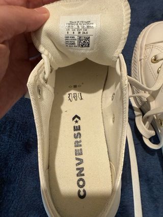 Converse All Star Lift Platform Egret Como Nuevas